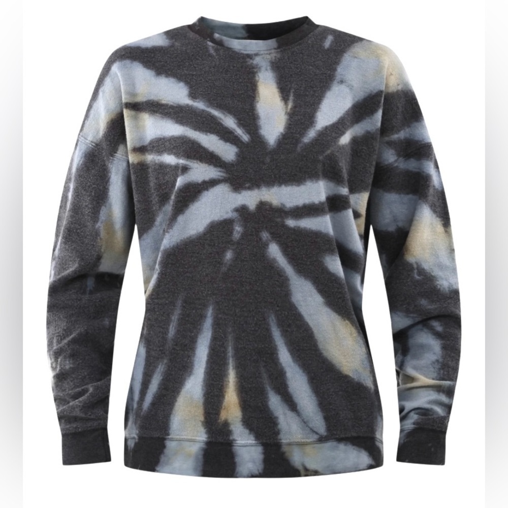NOBO Oversized pull over Crewneck Tie Dye Sweatshirt Women’s Medium Blue NWT